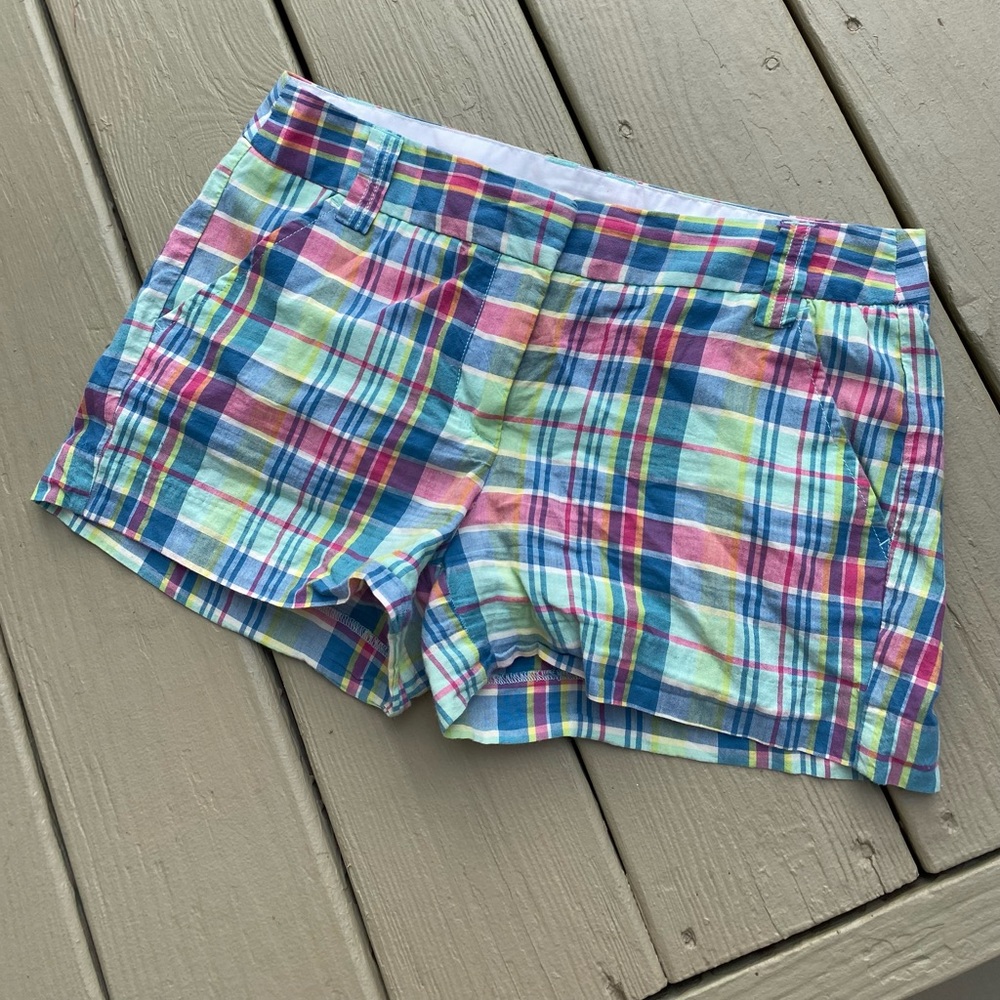 J, Crew - Lady plaid shorts. Size: 2
